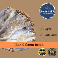 Ikan Masin Gelama Belah Pangkor Kurang Masin (85g+-/200g+-) Rangup Bersih Ikan Masin Gelamah Belah P