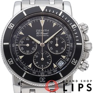 真力時 Rainbow Chronograph El Primero 腕錶 02.0370.400 不鏽鋼男士腕錶，黑色，拋光，成色極佳 [二手]