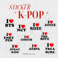 STICKER I Love K-POP-Size 4 cm