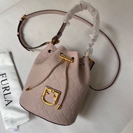 Furla B Furla Handbag - Sac Seau Furla Bucket Ribs G Powder pink