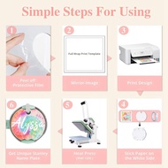 【BBI】-10 Pcs Sublimation Acrylic Name Plate Blanks Name Tag for 40 Oz Tumblers Sublimation Topper Bl