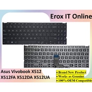 Asus Vivobook X512 X512D X512DA X512F X512FA X512U X512UA X512UB Laptop Keyboard