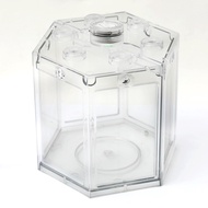 STACKABLE HEXAGON BETTA TANK WITH LED LIGHT (12*11*11.5CM)