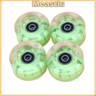 Measthi Skateboard Wheels Wear-resistant Skateboard Wheels 4 Pack Quad Roller Skate Wheels with Bear