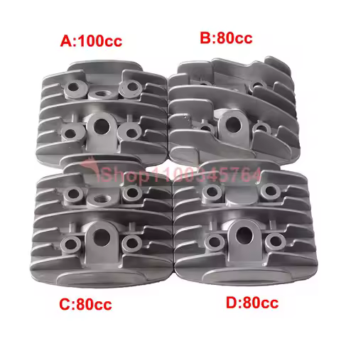 1pcs Brand New Cylinder Head with Spark Plug Hole for 80cc F80 or 100cc Gas Motorized Bike Accessori
