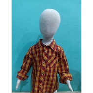KEMEJA MOTHER CARE long sleeve squared shirt | Long sleeve checkered shirt 1 - 2 years