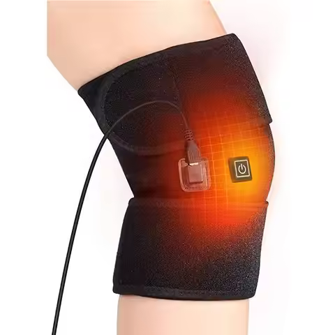 Electric Heated Knee Massager Knee Brace Adjustable Heated Knee Pad Legs Warm Winter Thermal Knee Su