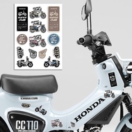 For Honda Super Cub 110 50 C125 Motorcycle Body Decoration Sticker Helmet Modification Sticker Honda