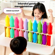 Permainan Teka Botol Guess Bottle Game Interactive Kid Colour Match 20 Bottle Memory Training