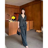 Women's striped set 2 Piece, youthful shirt design set with shorts, women's design set set set of 2 