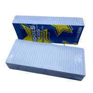 1/2 Lengthwise writing quiz pad paper