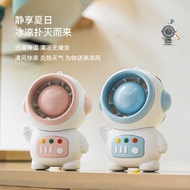 jisulife mini fan jisulife fan Spaceman Fan Cartoon Student Mini Handheld Small Fan Astronaut USB Ha