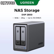 UGREEN NASync DXP2800 2-Bay Desktop NAS, Intel N100 Quad-core CPU, 8GB DDR5 RAM, 2.5GbE, 2 * M.2 NVM