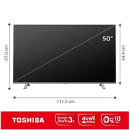 (ส่งฟรี) Toshiba TV รุ่น C350LP ทีวี 4K Ultra HD Google TV HDR10 Voice Control Smart TV สมาร์ททีวี 43" 50" 55" 65" 75"