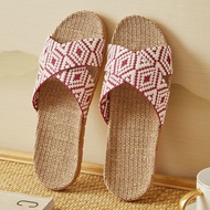 Linen Slippers Deodorant Slippers Anti-slip Cotton Linen Slippers Sandals Slippers Women Summer Brea