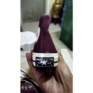 Mall pullout rubber shoes 70s burgundy wine Eur35/22cm