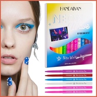 Liquid Eyeliner Set 12pcs No Fading Gel Neon Bright Color Longlasting Smudgeproof Eye Liner Pen Waterproof explansg