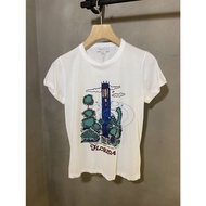 Agnes B. Personalized Art Print Short Sleeve Cotton T-Shirt for Women