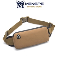 MENSPE Unisex Sports Fashion Waist Bag Phone Bag Waterproof Oxford Running Bum Bag Portable Gym Cros
