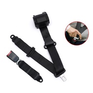 3Point Retractable Car Seat Belt Bolt Safety Strap Buckle Adjustable Accessories