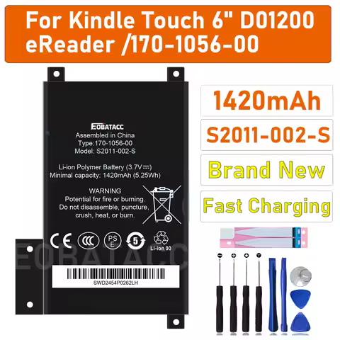 2026 years 1420mAh S2011-002-S Battery For Amazon kindle touch S2011-002-A DR-A014 170-1056-00 D0120