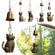Cat Wind Chime Door And Window Hanging Ornament Pendant Ornaments Outdoor Bell Patio H7k9