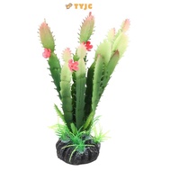 TYJC Simulation Cactus Plant, Plastic Simulation Plastic Cactus Plant, Decoration Aquatic Style Arti