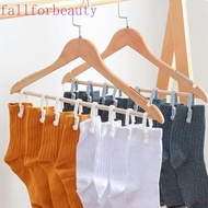 FALLFORBEAUTY 10 Pcs Clothes Pegs, Plastic Small Clothing Clip, Portable Windproof White/Grey Washin