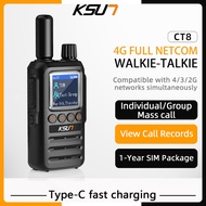 KSUN Walkie Talkie CT8 4g pocglobal intercom Long Range with 1 Year SIM Card