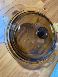 康寧Pyrex 琥珀色玻璃鍋連蓋