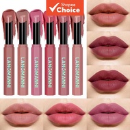 LANGMANNI 6PCS 12 Colors Velvet Matte Lipstick Smooth Soft Long Wear Choice Official