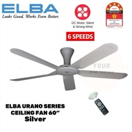 Elba Urano Series DC Remote Ceiling Fan 60 inch” 5 Blades 6 Speeds ECF-N6030