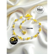 = Ball Gold Mix Gold Bangkok Titanium cop916 anklet (iman_jewellery) anklet gold 916
