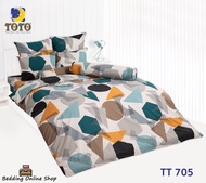 TOTO (TT705) ลายกราฟฟิค Graphic ชุดผ้าปูที่นอน ชุดเครื่องนอน ผ้าห่มนวม  ยี่ห้อโตโตแท้100%