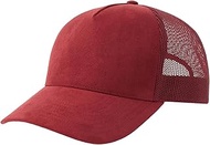 Unisex Adult Rapper 5 Panel Suede Sustainable Trucker Cap (UK Size: One Size) (Cardinal Red)