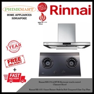 Rinnai RH-C91A-SSVR Chimney Hood + Rinnai RB-2Gi 2 Burner Built-in Hob *BUNDLE DEAL - FREE DELIVERY