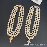 High-Layer Water Drop Pearl Necklace UFO Three-Dimensional Water Drop Star Temperament High-End Neck