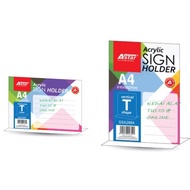 Astar Acrylic Sign Stand Holder A4 L-Shape SSA2880/SSA2881