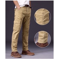 MURAH MMSeluar Kargo Slack six Poket/ Unisex Tactical Elasticated Waist Slim-Fit Cargo pants 6 Pocke