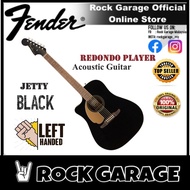 Fender California Redondo Player Left-Handed Slope-Shouldered Acoustic Guitar - Jetty Black