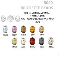 SW 5040 BRIOLETTE BEADS, 001AB ~ SSHA