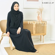 MALIKA JUBAH SABELLA ABAYA PLAIN CRUSH CREPE IRONLESS