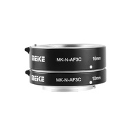 MEKE MK-N-AF3C-Black All Metal Auto Focus Macro Metal Extension Tube Adapter for Nikon N1-Mount Mirr