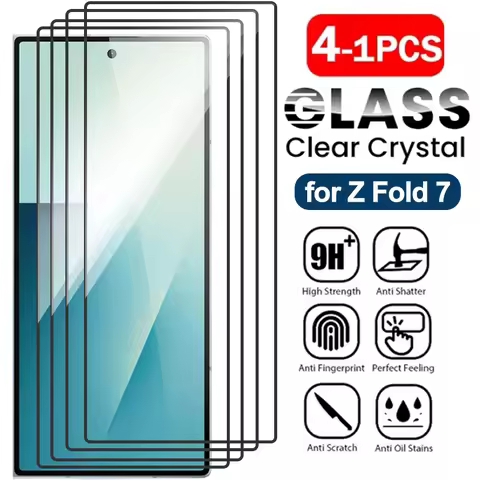1-4PCS Premium Tempered Glass For Samsung Galaxy Z Fold 7 6 5 HD Clear Screen Protector For Samsung 