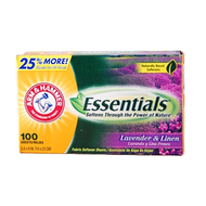 Arm &amp; Hammer Essentials Lavender &amp; Linen Fabric Softener 100 sheets Fragrances Inspired by Nature
