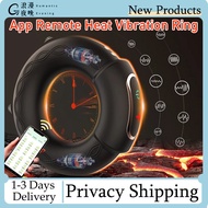 APP control-Vibrating Penille Ring Male Mastrubator Toy 9 Vibrations Sex Toy for Man with Heating To