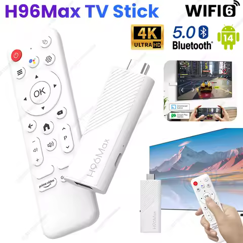 H96 MAX TV Stick 4K Smart TV Box WIFI Bluetooth TV Stick 2GB 8GB/2GB 16GB Android TV Stick Allwinner