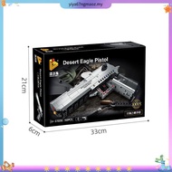 Desert Eagle Compatible Lego Building Blocks Assembly Launch Toy Gun Can Launch Free 7 Bullets Assem
