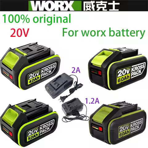100% Original Replacement New battery 20V 6.0Ah/8.0Ah for WORX power tool series compatible with WA3