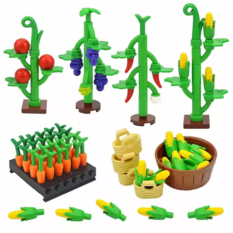 MOC Orchard Farm Bricks Corn Grape Chili Berry Garden Pepper Plant City Scene Educational Building B